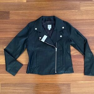 Gap Kids Girls Size Large Faux Leather Moto Jacket